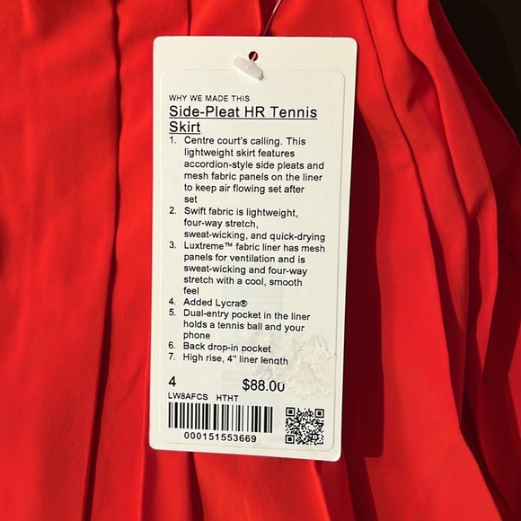 Side-Pleat HR Tennis Skirt - Picture 3 of 10